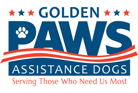 Golden Paws Assistance Dogs Southwest Florida Organization Logo
